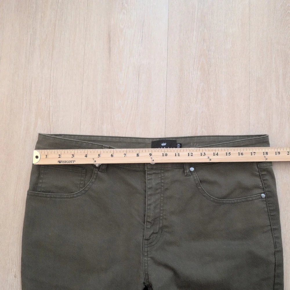 Under 510 Mens Tyson Slim Tapered Chino Pants 36x26 Olive Green Khaki Tan Bundle